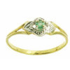 Bague anita en or avec émeraude