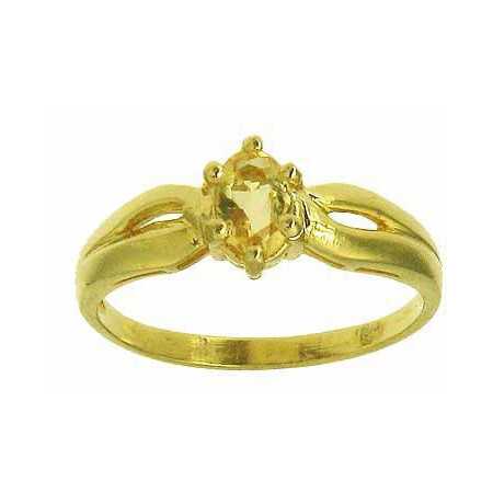 Bague annaick en or avec citrine