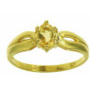 Bague annaick en or avec citrine
