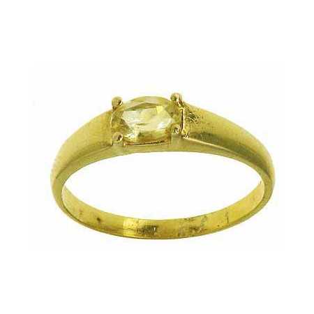 Bague anya en or avec citrine