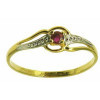 Bague azeline en or avec rubis