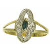 Bague britney en or avec saphir et diamants