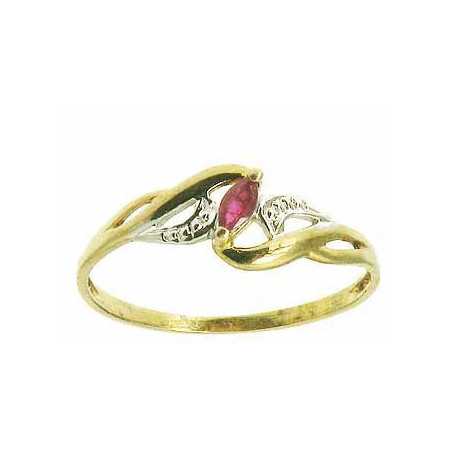 Bague calista en or avec rubis