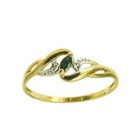 Bague calypso en or avec saphir