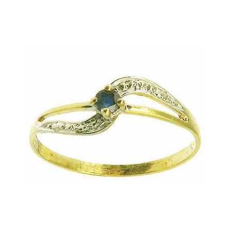 Bague camilia en or avec saphir