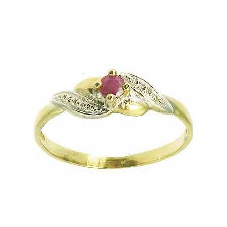 Bague carmela en or avec rubis