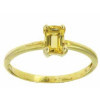 Bague cassy en or avec citrine