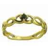 Bague cécile en or avec saphir