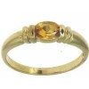Bague céléna en or avec citrine