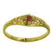 Bague charlyne en or avec rubis