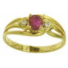 Bague cherazade en or avec rubis et diamants