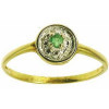Bague chirel en or avec émeraude