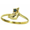 Bague christa en or avec saphir