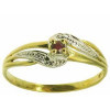 Bague christelle en or avec rubis