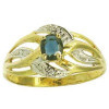 Bague cinthia en or avec saphir et diamants