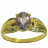 Bague clarence en or avec améthyste