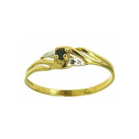 Bague corentine en or avec saphir