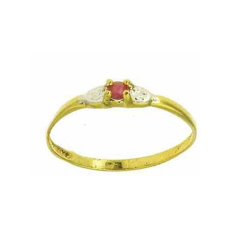 Bague cornelia en or avec rubis