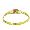 Bague cornelia en or avec rubis