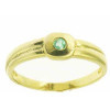 Bague mixte daniela en or avec émeraude