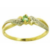 Bague delia en or avec émeraude