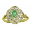 Bague djamila en or avec émeraude et diamants