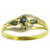 Bague donia en or avec saphirs