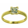 Bague doreen en or avec topaze bleue