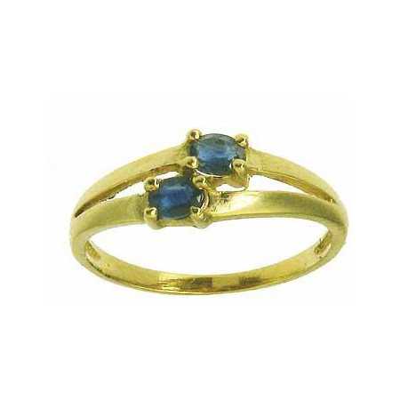 Bague edwina en or avec saphirs