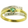 Bague elyne en or avec émeraude