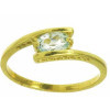 Bague emeline en or avec topaze bleue
