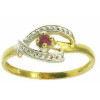 Bague emilie en or avec rubis