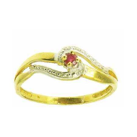 Bague emmeline en or avec rubis