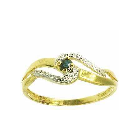 Bague emmy en or avec saphir