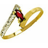 Bague filiz en or avec rubis
