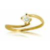 Bague gabrielle en or avec zirconia