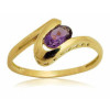 Bague gaetane en or avec améthyste