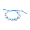 Bracelet perles véritable sur cordon couleur au choix