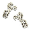 Clous d'oreilles chevaux en argent