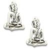 Clous d'oreilles bouddha en argent - 1