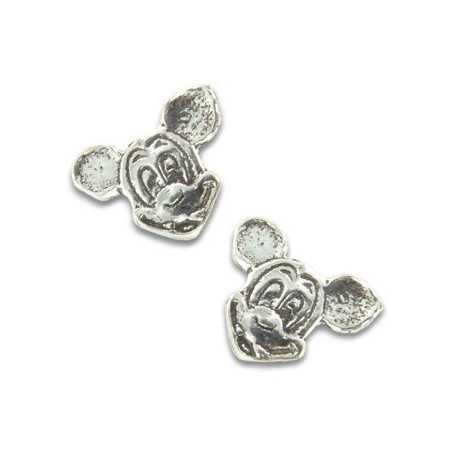 Clous d'oreilles Mickey en argent