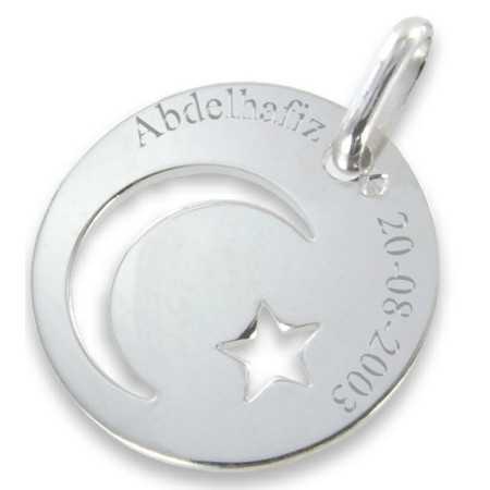 Médaille Islam en argent personnalisée