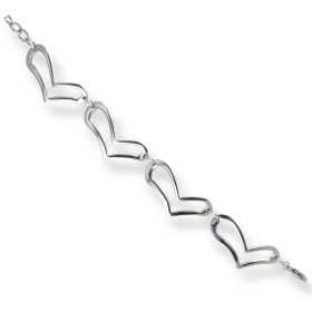 Bracelet coeurs en aciers - Bijouterieonline.com