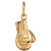 Gant de boxe plaqué or