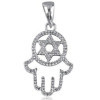 Khamsa et étoile de David en argent