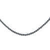 Collier plaqué or et perles d'hématite