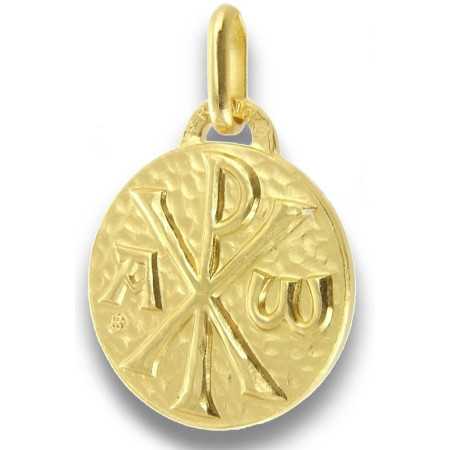 Médaille Chrisme plaqué or