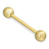 Barbell or jaune droite 1,2 x 8