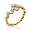 Bague florine plaqué or et zirconias