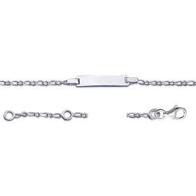 Bracelet gourmette bébé en argent. - Bijouterieonline.com